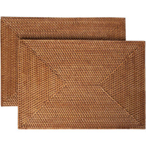 Manteles individuales de ratán, cargadores de mimbre bohemios resistentes al calor con flores para platos de cena, manteles tejidos a mano para mesa de comedor del hogar - Product Image 3