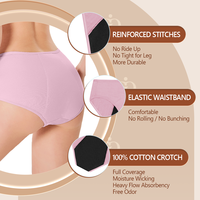 Culotte menstruelle durable réutilisable à haute absorption Culotte menstruelle Culotte menstruelle pour femme à haut débit