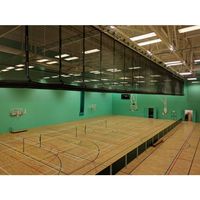 Rideaux de séparation automatiques modernes en PVC pour terrains de basketball, badminton et tennis en intérieur