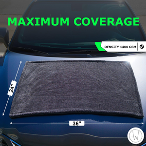 Toalla de Doble Torsión Sin Costuras de 1400 GSM al por Mayor, de Alta Absorbencia y Calidad para Detallado y Limpieza - Product Image 5