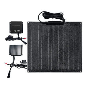 <span class=keywords><strong>Kit</strong></span> de panneaux solaires flexibles 50W <span class=keywords><strong>12V</strong></span>, petit chargeur de <span class=keywords><strong>batterie</strong></span> hors réseau <span class=keywords><strong>avec</strong></span> contrôleur pour camping-car, bateau, remorque, abri, caravane - Product Image 2