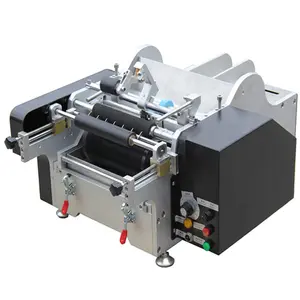 Cold Wet glue labeling machine with paper labels for round bottles cans jars