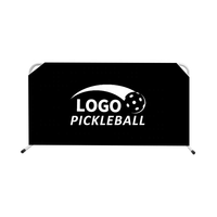 Barrera Publicitaria para Campos Deportivos, Separador de Pickleball, Tubo Ensamblable y Conectable, Baffle Personalizado para Tenis de Mesa