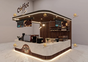 Mostrador de Café Savy Cafe, Diseño Personalizado de Quiosco para Cafetería, Moderno Stand de Café para Centro Comercial - Product Image 3