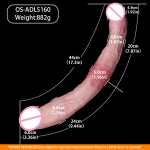 3 styles de dildos longs et doubles extrémités, plug anal, pénis réaliste en silicone double couche et un dildo à extrémité solide, jouet sexuel lesbien et gay. - Product Image 6
