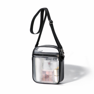 Bolso de hombro transparente de PVC para mujer, bolso cuadrado pequeño impermeable, bolso cruzado de viaje con bolsillo frontal transparente - Product Image 5