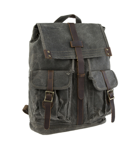 18SC-6773D top qualité étanche femelle chaîne fermeture fonctionnelle en toile cirée sac à dos en cuir - Product Image 2
