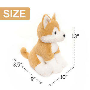 Peluche Kawaii <span class=keywords><strong>Akita</strong></span>, jouet en peluche doux Shiba Inu, coussin animal moelleux pour cadeau d'anniversaire - Product Image 6