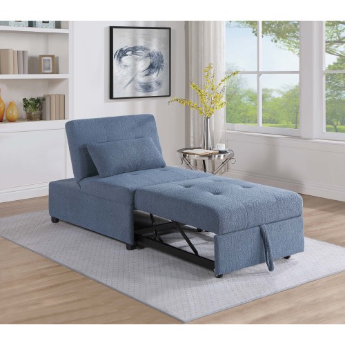 สีน้ำเงินเทา + ผ้าเชอร์ปา + 1 ที่นั่ง + โฟม