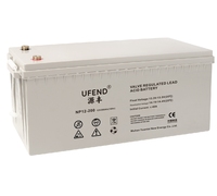 12V200AH baterai asam timbal isi daya mengambang untuk Telekom UPS EPS DC sakelar keamanan kontrol otomatis pencahayaan medis