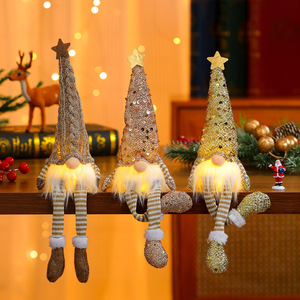 New sequined faceless light-up <b>doll</b> Christmas ornament, dwarf <b>doll</b>, Christmas decoration, gift - Product Image 3