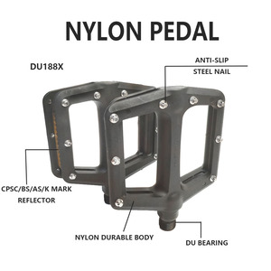 Fahrrad pedale Für BMX/MTB/City Bike Borstahl Spindel DU Lager Fahrrad teile - Product Image 3