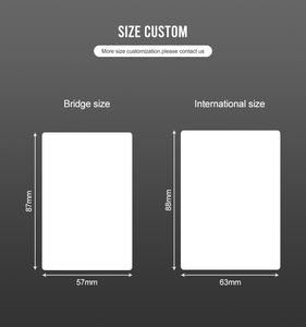 Cartes à jouer personnalisées en plastique noir vierge vintage de qualité supérieure, prix d'usine, recto verso, 57x87mm/63x88mm, épaisseur 0,32mm - Product Image 5