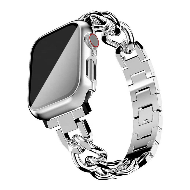 Lionorm Fashion Chain Metal Strap 38mm 40mm 41mm 42mm 44mm 45mm 46mm 49mm for apple Watch All Series Women Watch Band
