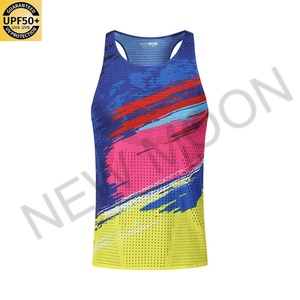 Chaleco de Maratón Personalizado con Sublimación, Sin Costuras, para Correr, Sin Mangas, para Hombre - Product Image 4