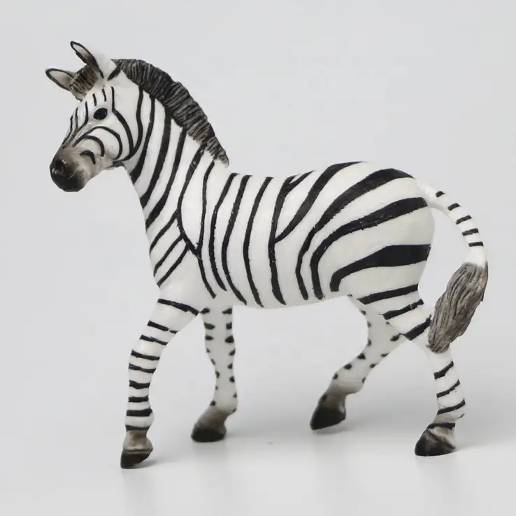 wholesale plastic natural wild animal zebra toys from China manufacturer