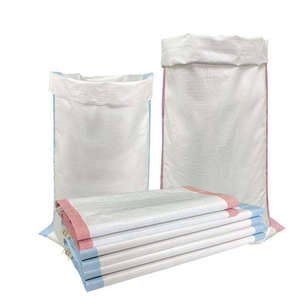 Proveedor Chino de Sacos de Polipropileno Tejido Blanco de 25 kg y 50 kg con Franja Azul, Bolsa de Embalaje a Granel para la Venta - Product Image 6