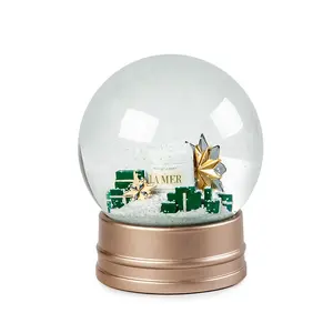 Polyresin Metal star Glass American high-end skin care brand Snowglobe Festival Gift and Home Decoration Snow Ball