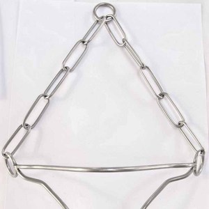 <span class=keywords><strong>Collar</strong></span> de Adiestramiento para Perros de Acero Inoxidable, Estilo Chino, Patrón Monocromático, Cadena para Exhibición en Competencias, para Uso en Arenas - Product Image 4