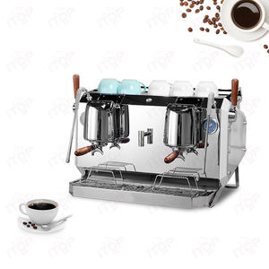 Semiautomático 2 grupos de café comercial profesional <span class=keywords><strong>Express</strong></span> cafeteras máquina de café expreso para café - Product Image 3
