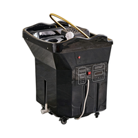 Bac à shampoing portable chauffant avec bassin en céramique, lavabo mobile thermostatique moderne pour salon de beauté et usage domestique