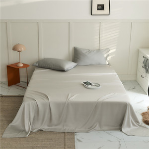 Juego de sábanas de 3 piezas 100% Lyocell, 400 hilos, ultra suaves, transpirables, sedosas y lisas, con 2 fundas de almohada para uso doméstico y hotelero. - Product Image 3