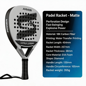 Raqueta de Pádel de Fibra de Carbono 12k, Raqueta de Tenis con Mango Antideslizante, Forma de Lágrima, Diamante, Redonda, para Tenis de Playa, Logotipo Personalizado OEM - Product Image 6