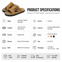 Chanclas Personalizadas OEM para Hombre, Suela Gruesa, Punta Abierta, Color Sólido, Sandalias Casuales de Verano para Playa, Interior y Exterior, Talla Grande, Fábrica China