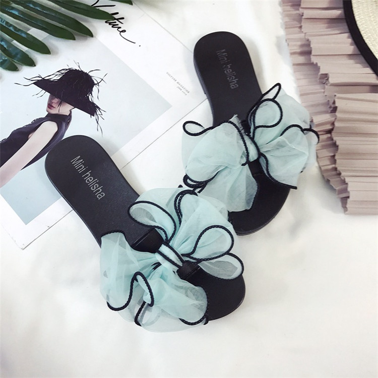 Summer Sandals Bowknot Casual Beach Shoes Flats Ladies Sliders Slipper Women Slippers Sandals