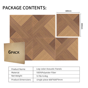 人字图案聚酯纤维现代隔音板90% 降噪高级豪华吸声墙系统 - Product Image 5