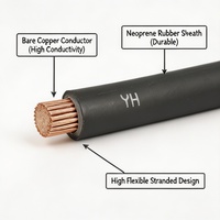 IEC 60245-6 YH Schweißkabel 450/750V |   35mm² 50mm² 70mm² Kupferleiter Gummiisoliertes Flexibles Kabel für Schweißmaschinen
