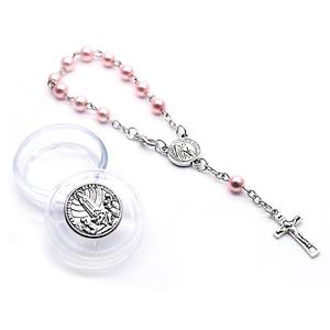 ชุดกล่องสร้อยข้อมือลูกประคำไข่มุกลูกประคำสำหรับข้ามศาสนาของขวัญคาทอลิกลูกประคำ - Product Image 4