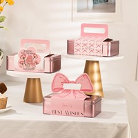 Boîte Cadeau Personnalisée de Luxe en Aluminium pour Biscuits, Gâteau à l'Ananas, Caramel Flocon de Neige, Bonbons, Pâtisseries Cuisinées pour la Fête des Mères – Vente en Gros Chine