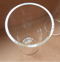 Tube en verre borosilicate transparent, résistant aux hautes températures, à parois épaisses, creux, pour la fabrication d'objets en verre, fabricant Chine
