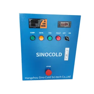 冷蔵室冷凍ユニット用ストップボタン温度コントローラー付き3HP電気制御ボックス