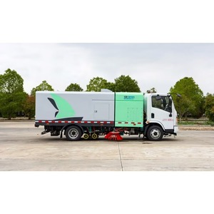 Camión barredor compacto Dongfeng de cero emisiones, camión barredor integrado con función de lavado, camión barredor con depósito de polvo mediano - Product Image 2
