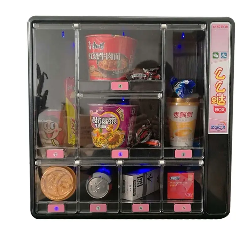 Wall Small Locker Mini Vending Machine Drink Qr Code Condom Juguete Lashes Drinks Mini Vending Machine