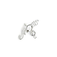 Offre Spéciale – Pendentifs Cage à Perles MOM, Porte-Pierres pour Breloques DIY, Fabrication de Colliers et Bijoux, Cadeau Fête des Mères