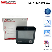 Terminal de Reconocimiento Facial Hikvision DS-K1T343MFWX, 1500 Rostros, 3000 Huellas Dactilares, Tarjeta Mifare, WiFi, SIP, Audio Bidireccional, Control de Acceso