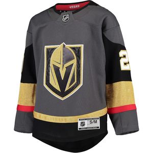 Las <span class=keywords><strong>Vegas</strong></span> Golden Knights # 29 Gray Youth Home Premier Jersey Respirant à col en V pour garçons 8-20 ans - Product Image 2