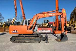 Garantie longue durée Excavateur sur pneus Hitachi EX100 d'occasion 10 tonnes Hitachi ex100on Sale - Product Image 6