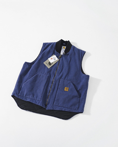 Gilet de travail en toile de coton pour hommes, col côtelé, fermeture éclair, doublé, sans manches, style vintage, personnalisable avec logo – Vente en gros - Product Image 3