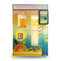 Aanpasbare kleur 21,6 inch touchscreen roestvrijstalen automaat met automatische reiniging, compressor koeling, remote monitoring en meerdere functies