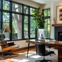 Ventanas de Aluminio Modernas Beigeman con Doble Vidrio Templado, Aislamiento Acústico y Térmico, Diseño de Arco Fijo, Herrajes de Marca Alemana