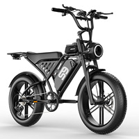 Moto électrique rétro tout-terrain 20 pouces 48V 1500W à moteur haute puissance, prête à être expédiée, directement de l'usine, pour le marché international
