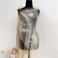 DELACE JB Délicat Floristique Brodé Dentelle Lumineux Paillettes Fleur Pièces Perlé Broderie Patch Robe De Mariée Accessoires