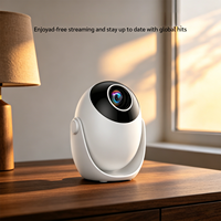 DSQ3 360 °   Mini projecteur vidéo portable avec haut-parleur intégré, 300 lumens, Android 14, Smart TV, décodage 4K, 720P, LCD, home cinéma