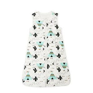 Sac de couchage pour bébé, couche unique, fermeture éclair Interlock, 100% coton biologique - Product Image 1
