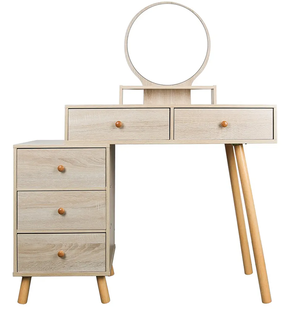 Luxe Moderne Kaptafel Voor Slaapkamer Make-Up Kaptafel Wit Met Spiegel Ijdelheid Slaapkamermeubilair