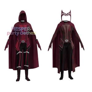Disfraz de Cosplay de Wanda Vision y Scarlet Witch del Mismo Estilo de la Serie de TV, Incluye Chaleco, Vestido, Pantalones con Personaje Animal - Product Image 1